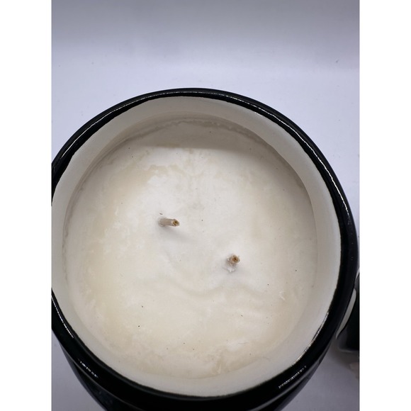 Martha Stewart BOO Halloween Gnome Candle Ceramic Jar White Pumpkin 16oz - Picture 6 of 7